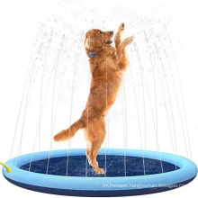 67" Water Fun Kids Sprinkler Splash Play Mat Pet Sprinkler Pad For Dogs Cats Kids